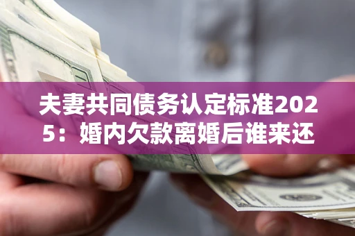 武汉夫妻共同债务认定标准2025:婚内欠款离婚后谁来还? 武汉夫妻共同债务认定标准2025:婚内欠款离婚后谁来还?