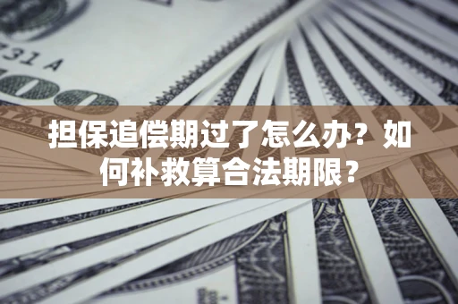 武汉担保追偿期过了怎么办？如何补救算合法期限？