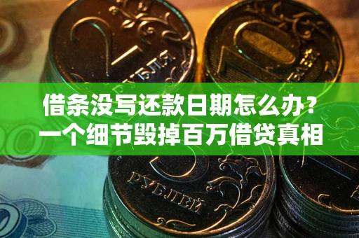 武汉借条没写还款日期怎么办？一个细节毁掉百万借贷真相