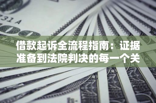 武汉借款起诉全流程指南：证据准备到法院判决的每一个关键步骤
