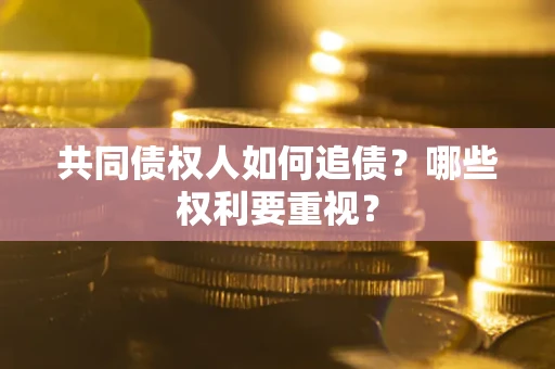 武汉共同债权人如何追债？哪些权利要重视？