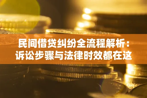 武汉民间借贷纠纷全流程解析：诉讼步骤与法律时效都在这儿了