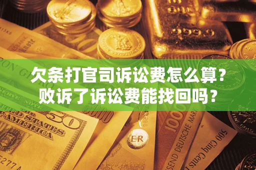 武汉欠条打官司诉讼费怎么算？败诉了诉讼费能找回吗？