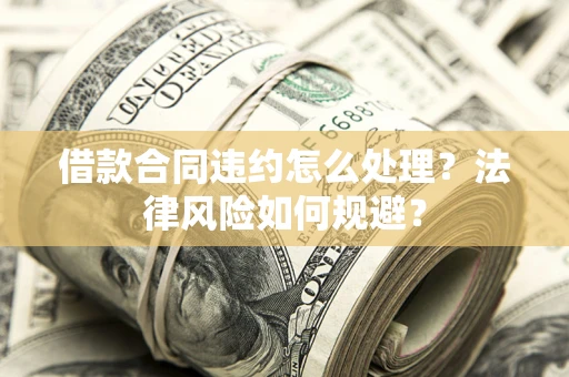 武汉借款合同违约怎么处理？法律风险如何规避？