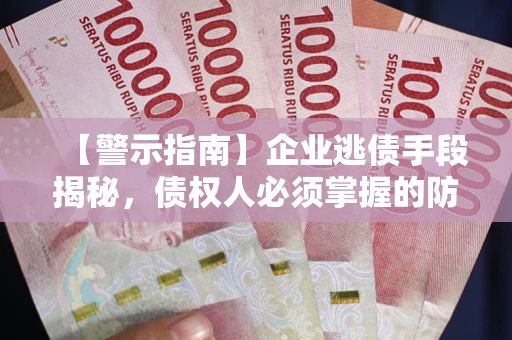 武汉【警示指南】企业逃债手段揭秘，债权人必须掌握的防坑宝典