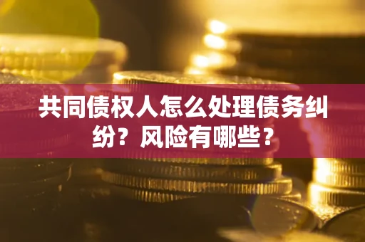 武汉共同债权人怎么处理债务纠纷？风险有哪些？